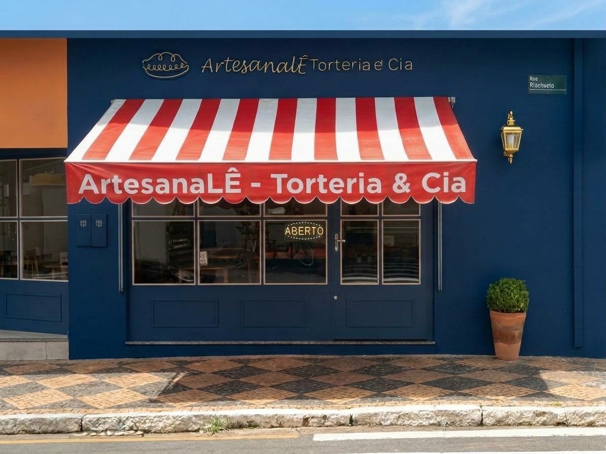 Fachada da ArtesanaLÊ Torteria & Cia em Santa Bárbara d'Oeste